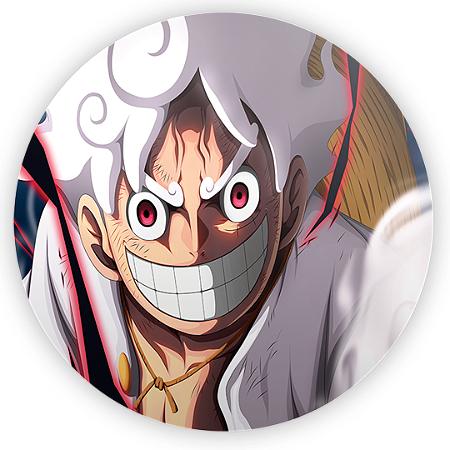 Capa Painel Redondo Sublimado - Luffy One Piece
