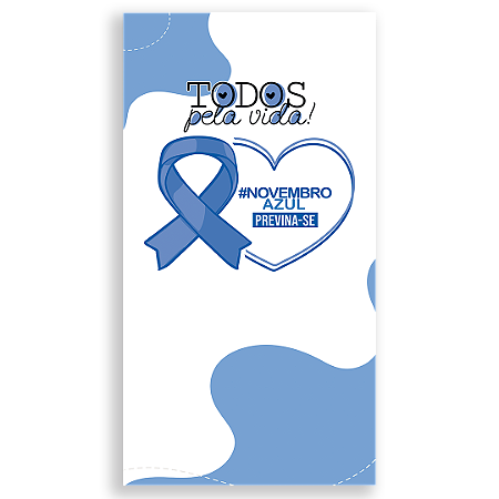 Capa Faixa Lateral Sublimado - Novembro Azul