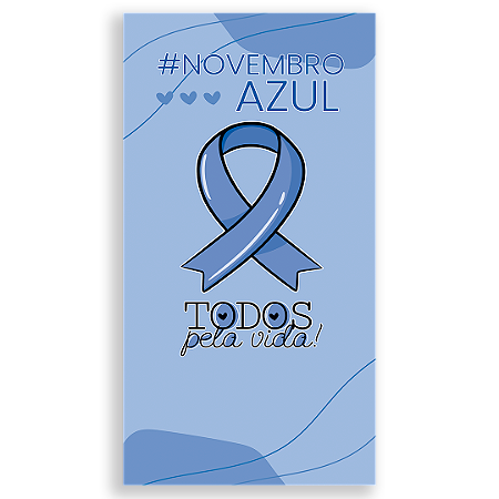 Faixa Lateral - Novembro Azul - Sublimado 3D