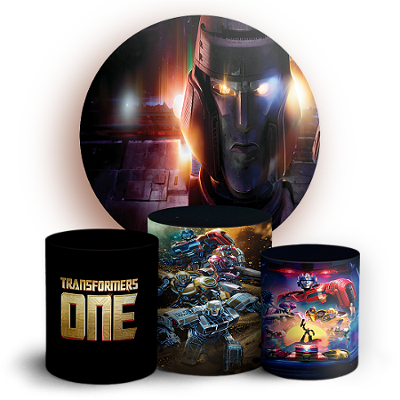Capas Painel Redondo e Trio Cilindro Sublimado - Transformers