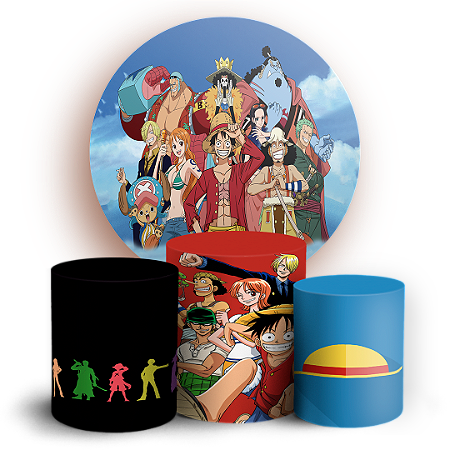 Capas Painel Redondo e Trio Cilindro Sublimado - One Piece