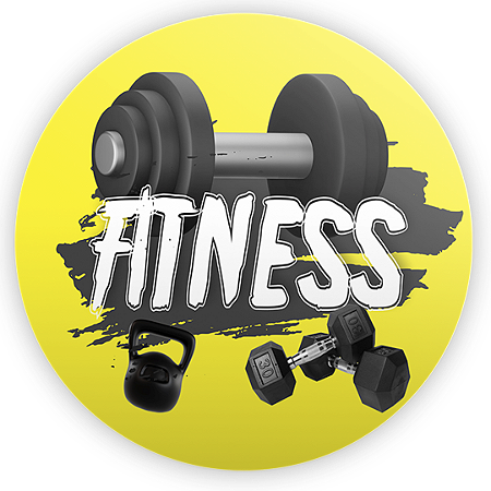 Capa Painel Redondo Sublimado - Academia