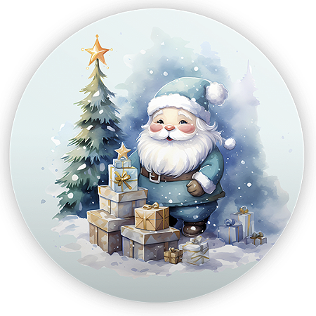 Capa Painel Redondo Sublimado - Natal