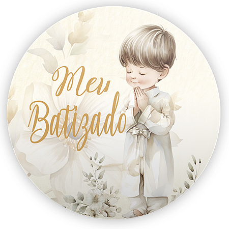 Capa Mini Painel Sublimado - Batizado