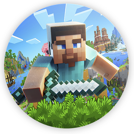 Capa Mini Painel Sublimado - Minecraft