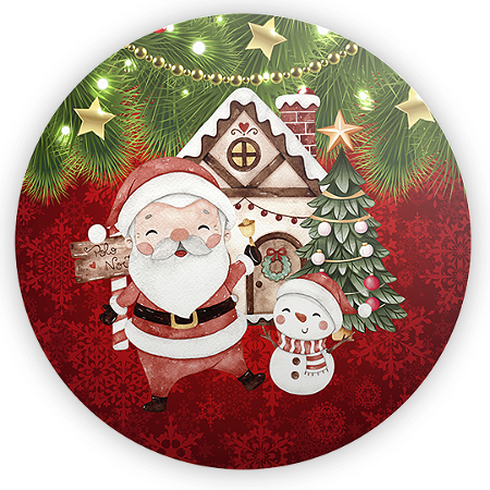 Capa Mini Painel Sublimado - Natal