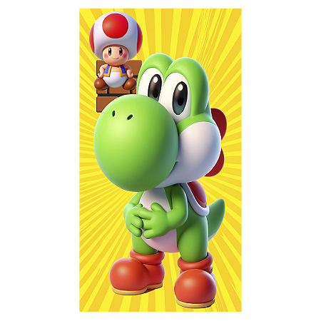 Capa Faixa Lateral Sublimado - Super Mario