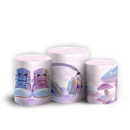 Capas Trio Cilindro Sublimado Vest Facil - Patins