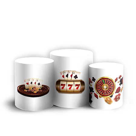 Capas Trio Cilindro Sublimado Vest Facil - Cassino