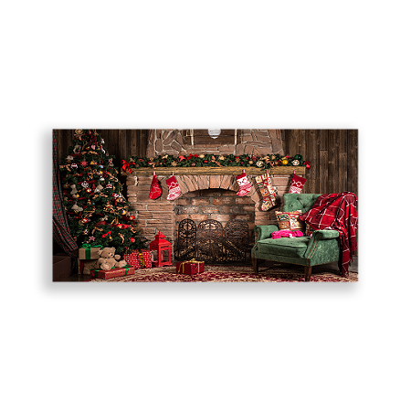 Capa Painel Retangular Sublimado - Natal