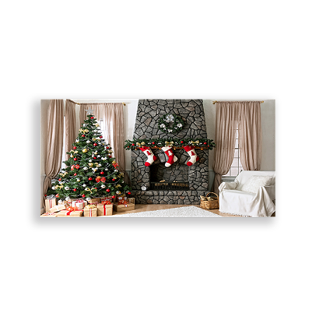 Capa Painel Retangular Sublimado - Natal