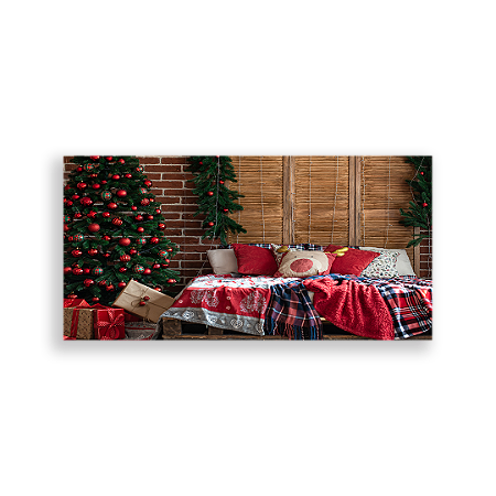 Capa Painel Retangular Sublimado - Natal