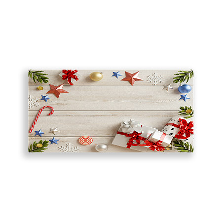 Capa Painel Retangular Sublimado - Natal
