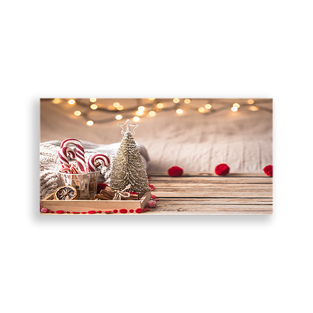 Capa Painel Retangular Sublimado - Natal