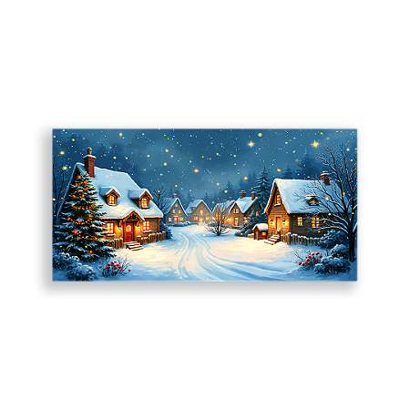 Capa Painel Retangular Sublimado - Natal