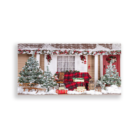 Capa Painel Retangular Sublimado - Natal