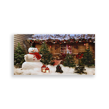 Capa Painel Retangular Sublimado - Natal