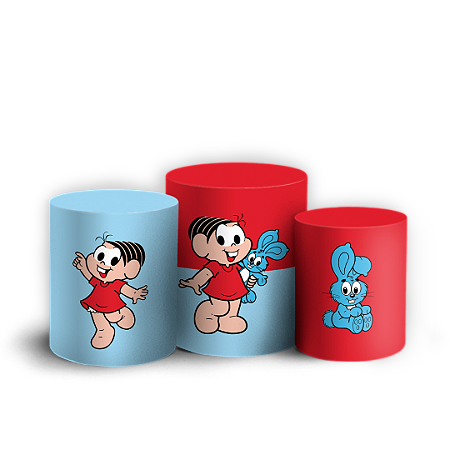 Trio Cilindro - Monica Turma da Monica - Sublimado 3D + Elástico
