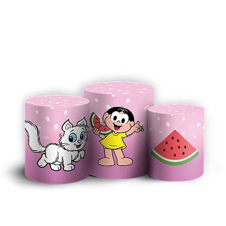 Capas Trio Cilindro Sublimado Vest Facil - Magali Turma da Monica