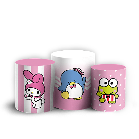 Capas Trio Cilindro Sublimado Vest Facil - Hello Kitty