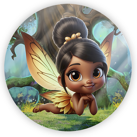 Capa Mini Painel Sublimado - Tinker Bell Sininho