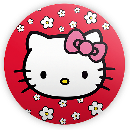 Capa Painel Redondo Sublimado - Hello Kitty