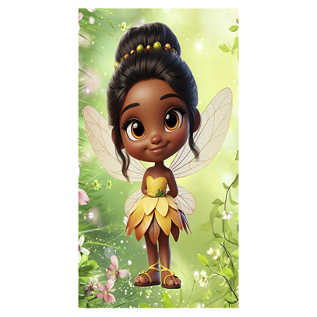 Capa Faixa Lateral Sublimado - Tinker Bell Sininho