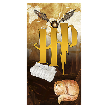 Capa Faixa Lateral Sublimado - Harry Potter