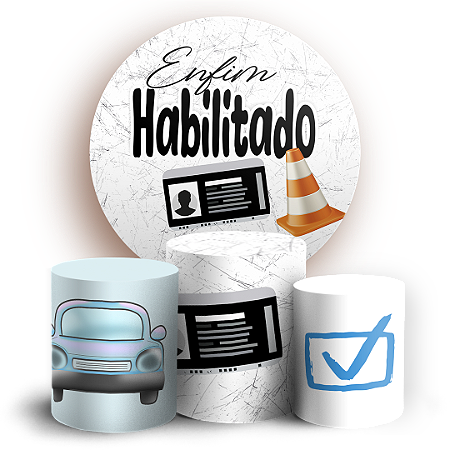 Capas Painel Redondo e Trio Cilindro Sublimado - CNH Habilitado