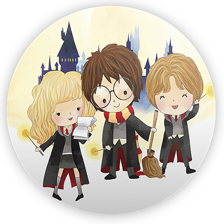 Capa Painel Redondo Sublimado - Harry Potter