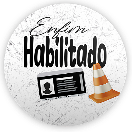 Capa Painel Redondo Sublimado - CNH Habilitado