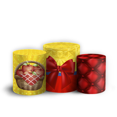 Capas Trio Cilindro Sublimado Vest Facil - Branca De Neve