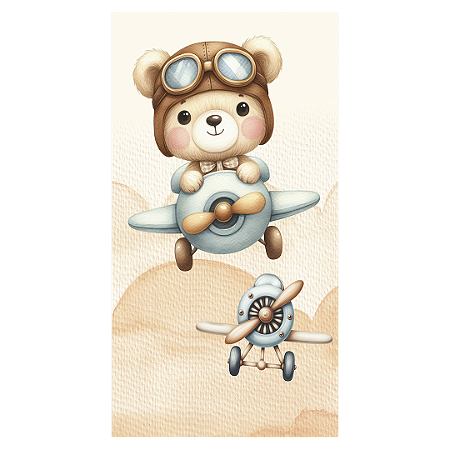 Capa Faixa Lateral Sublimado - Ursinho Baloeiro