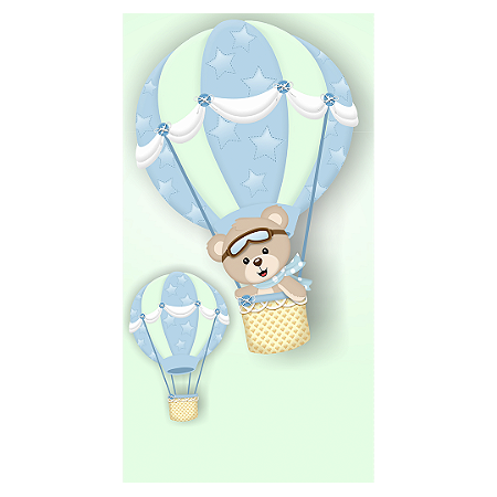 Capa Faixa Lateral Sublimado - Ursinho Baloeiro