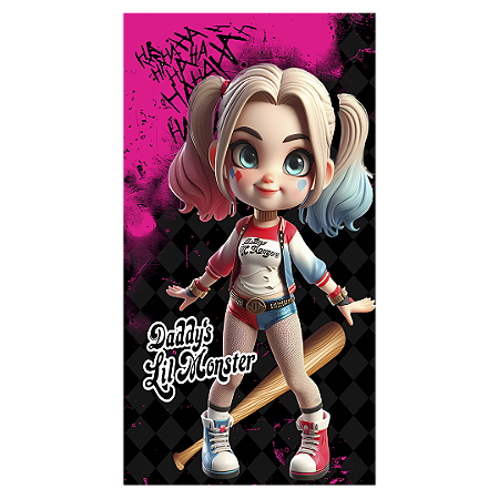 Capa Faixa Lateral Sublimado - Arlequina e Coringa