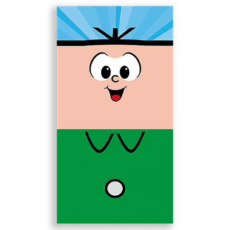 Capa Faixa Lateral Sublimado - Cebolinha Turma da Monica