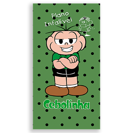 Capa Faixa Lateral Sublimado - Cebolinha Turma da Monica