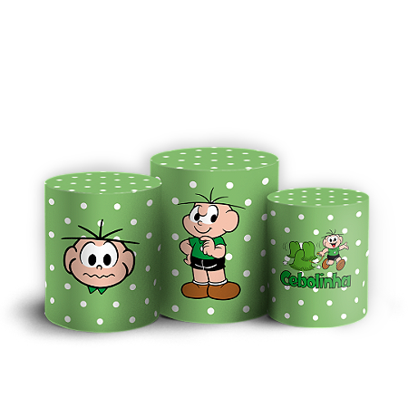 Capas Trio Cilindro Sublimado Vest Facil - Cebolinha Turma da Monica