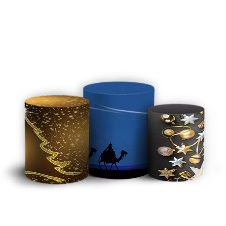 Capas Trio Cilindro Sublimado Vest Facil - Natal