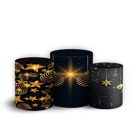 Capas Trio Cilindro Sublimado Vest Facil - Natal