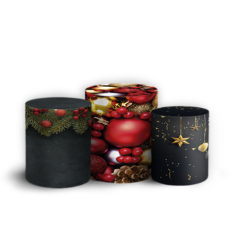 Capas Trio Cilindro Sublimado Vest Facil - Natal