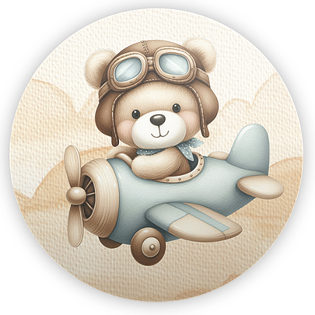 Capa Mini Painel Sublimado - Ursinho Baloeiro