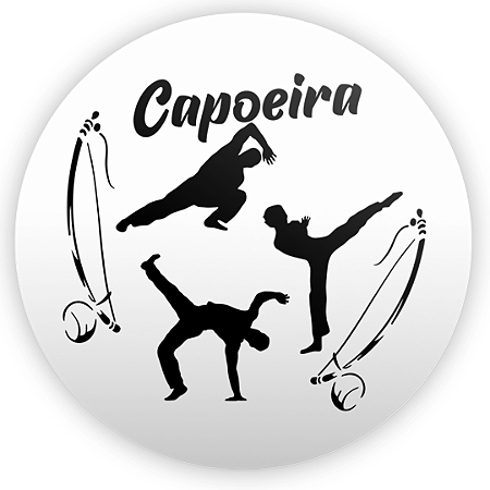 Capa Painel Redondo Sublimado - Capoeira