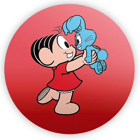 Capa Painel Redondo Sublimado - Monica Turma da Monica