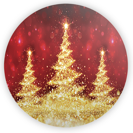 Capa Painel Redondo Sublimado - Natal