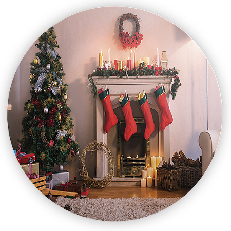 Painel Redondo - Natal - Sublimado 3D