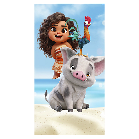 Capa Faixa Lateral Sublimado - Moana