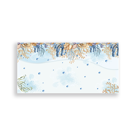 Capa Painel Retangular Sublimado - Fundo do Mar