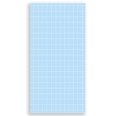 Capa Faixa Lateral Sublimado - Xadrez Listras Azul