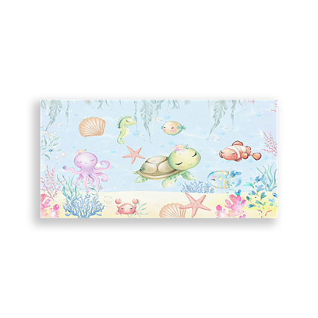 Capa Painel Retangular Sublimado - Fundo Do Mar